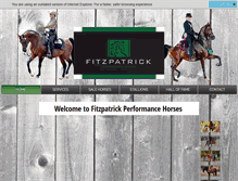 Tablet Screenshot of fitzpatrickperformancehorses.com